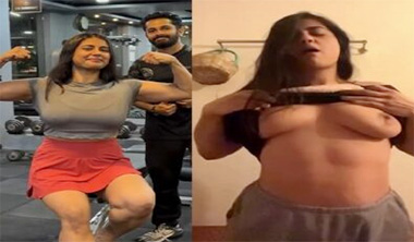 Fitness Model Naked Exposing For Gym Trainer MMS