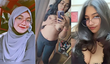 Hijabi Muslim Girl Student Show Her Big Boobs Video