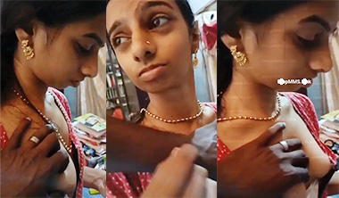 Indian Mallu Aunty Boobs Pressed By Electrician Man