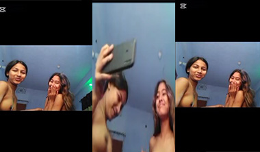 Hot Girl Lesbian Friends Enjoying XXX Video