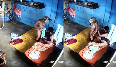 Indian Dusky Tamil Wife Changing Clothes Captured CCTV MMS