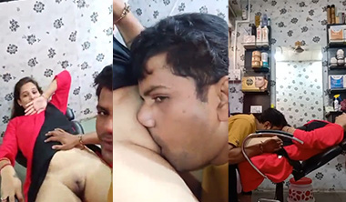 Desi Indian Couple Pussy Licking In Beauty Parlour MMS
