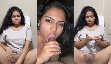 Sexy Indian Horny Babe Blowjob Masturbating MMS Clip